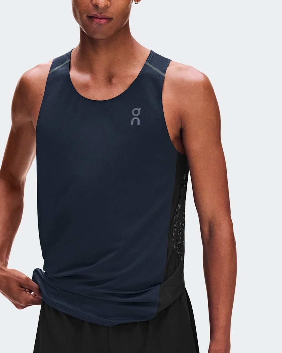 On Performance Tank Navy & Black Masculino