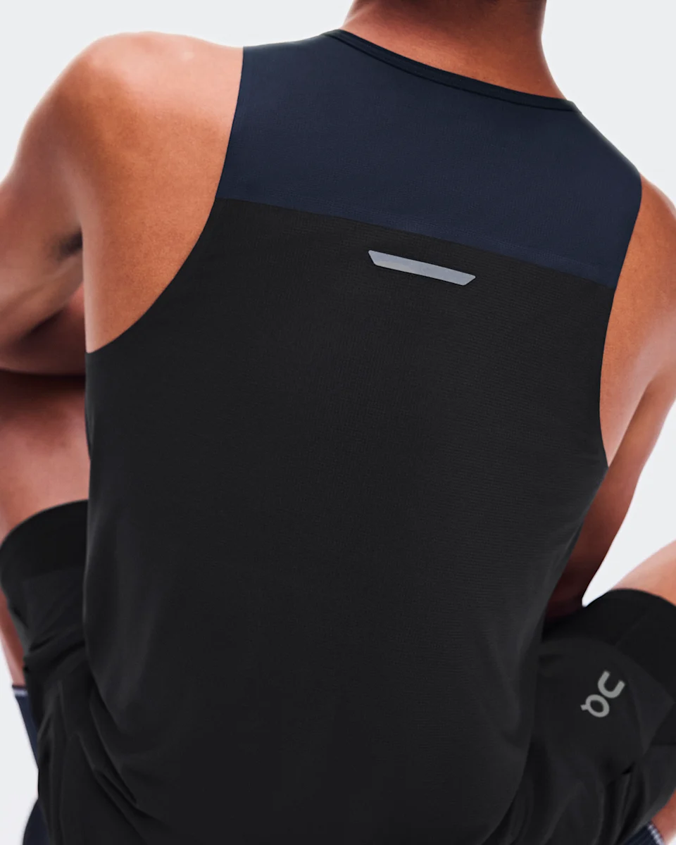 On Performance Tank Navy & Black Masculino