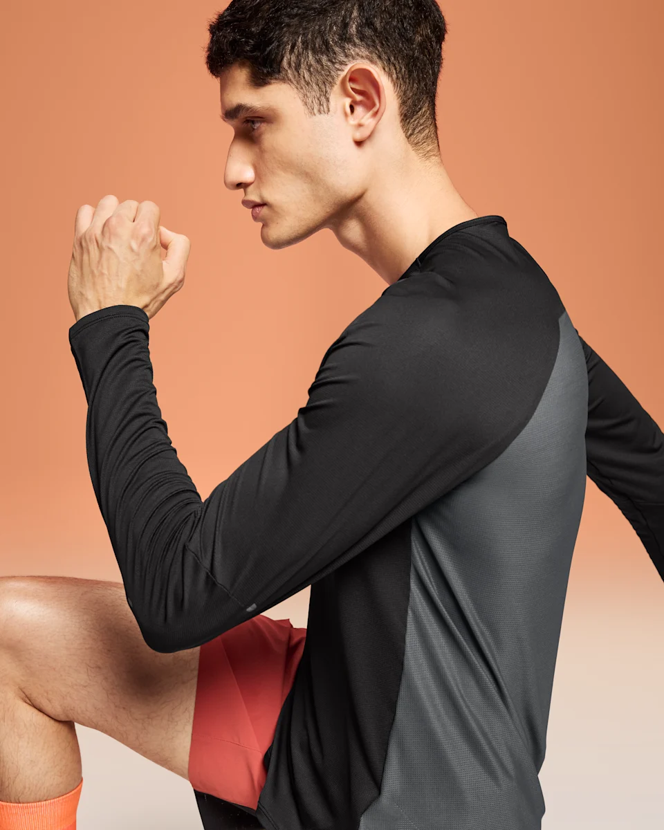 On Performance Long-T Black & Eclipse Masculino