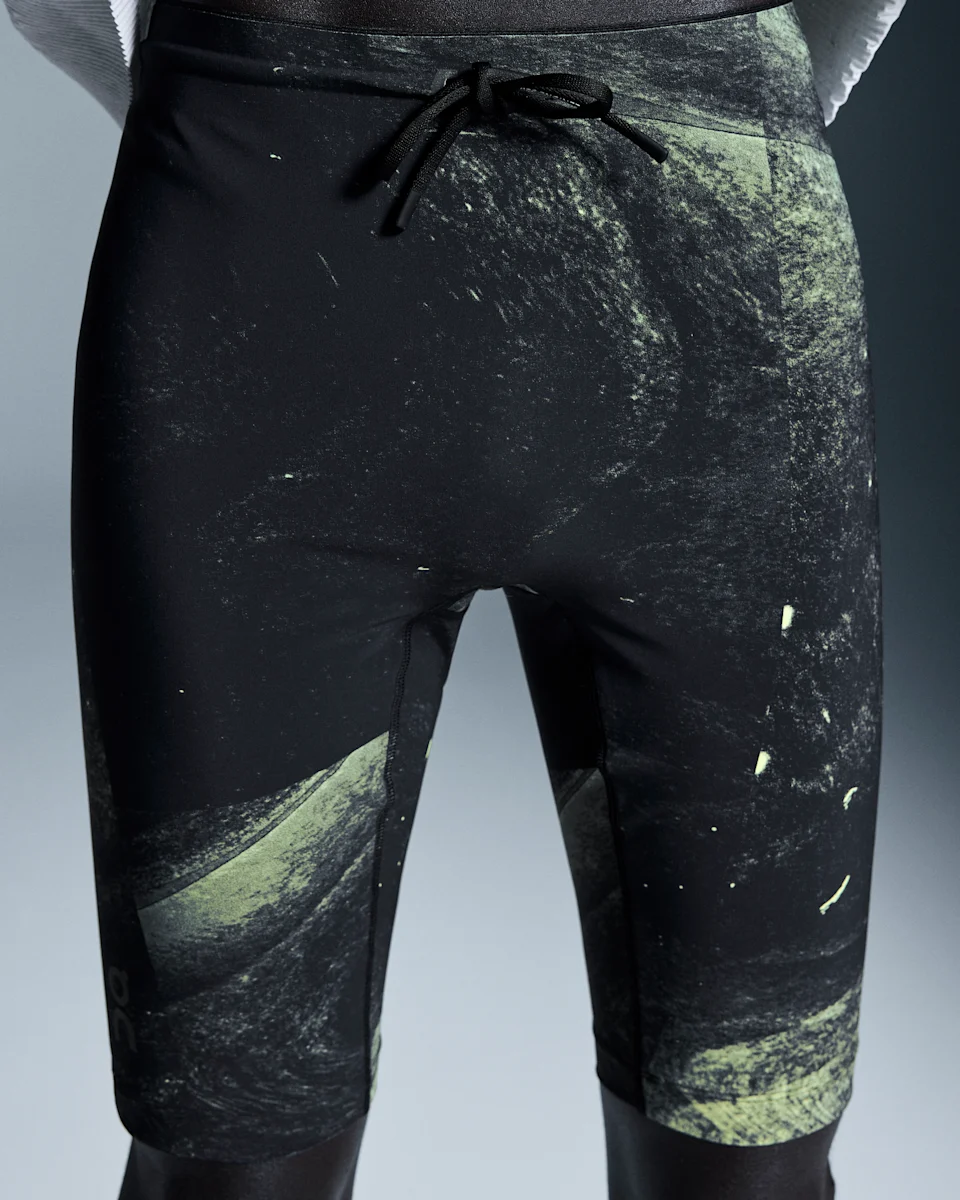 On Race Tights Half Black & Limelight Masculino