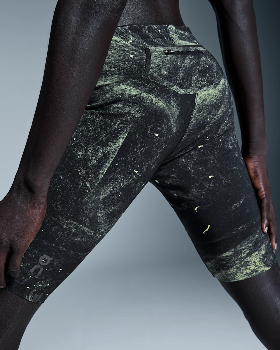 On Race Tights Half Black & Limelight Masculino