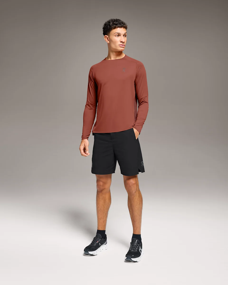 On Performance Hybrid Short Black Masculino – Corridas longas, Treinos, Corridas de rua