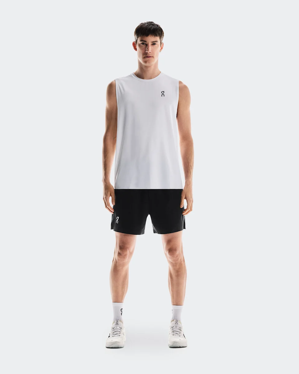 On Court Tank All White Masculino – Tênis de alto desempenho, esportes com raquete, leveza