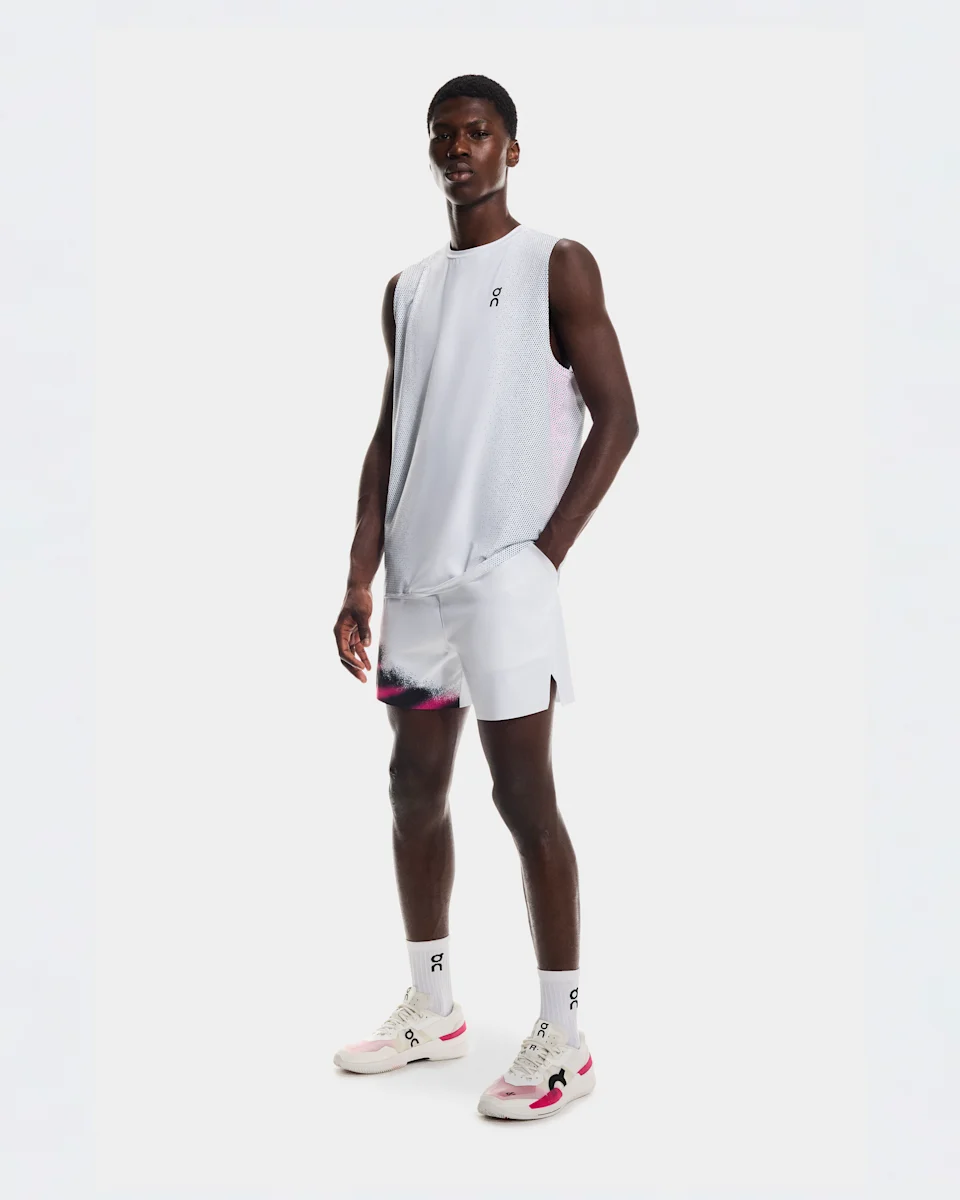 On Court Shorts White & Black Masculino