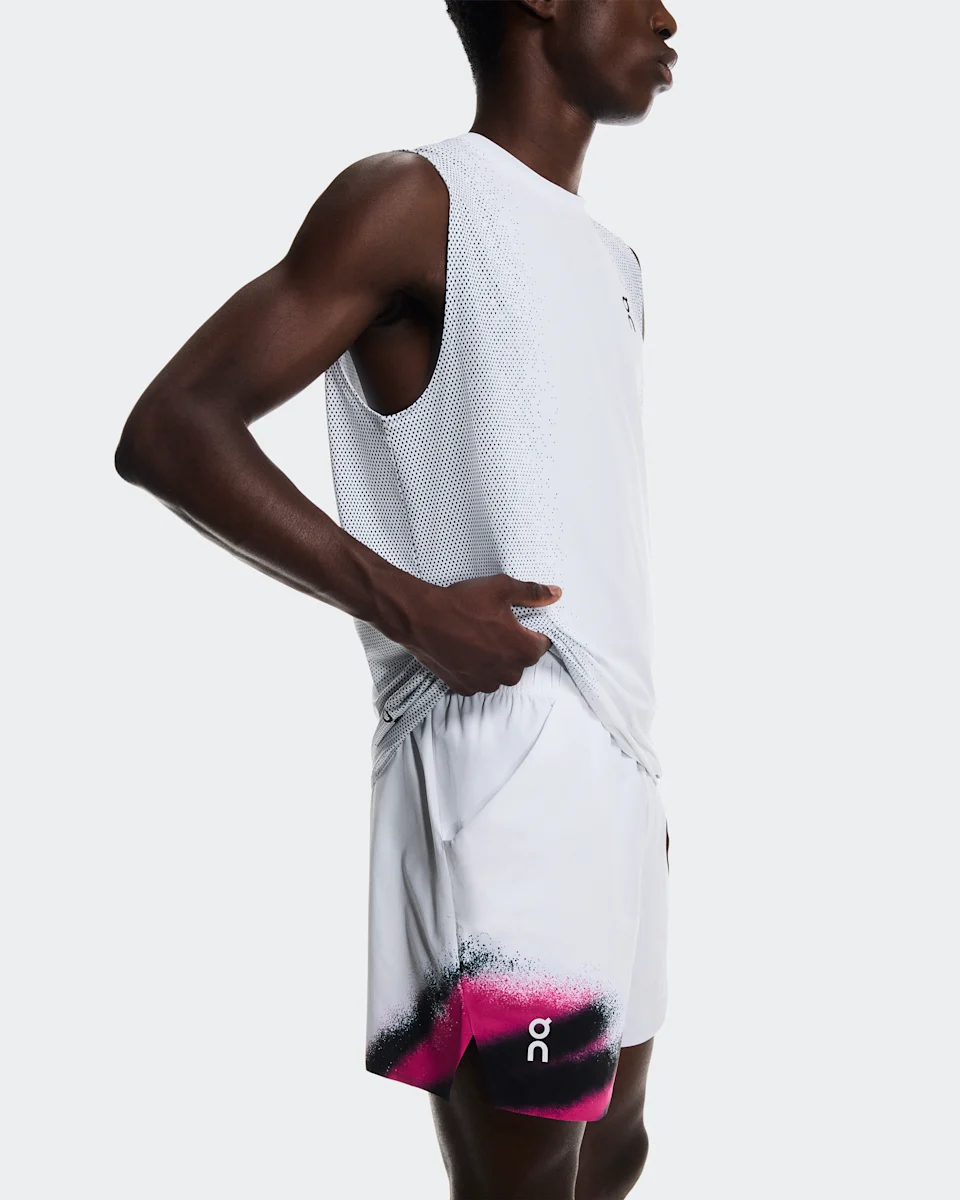 On Court Shorts White & Black Masculino