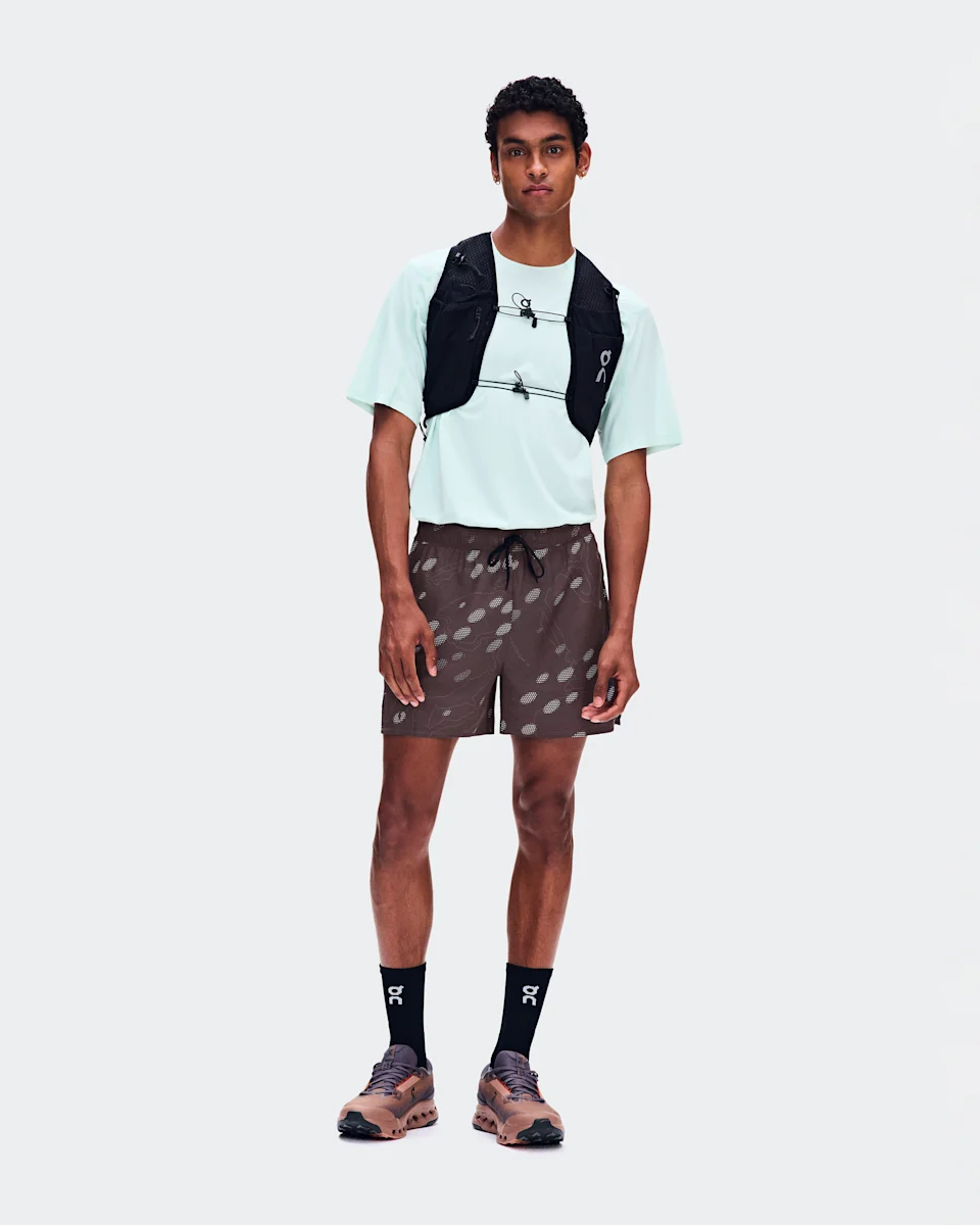On Trail Shorts Mulberry Masculino