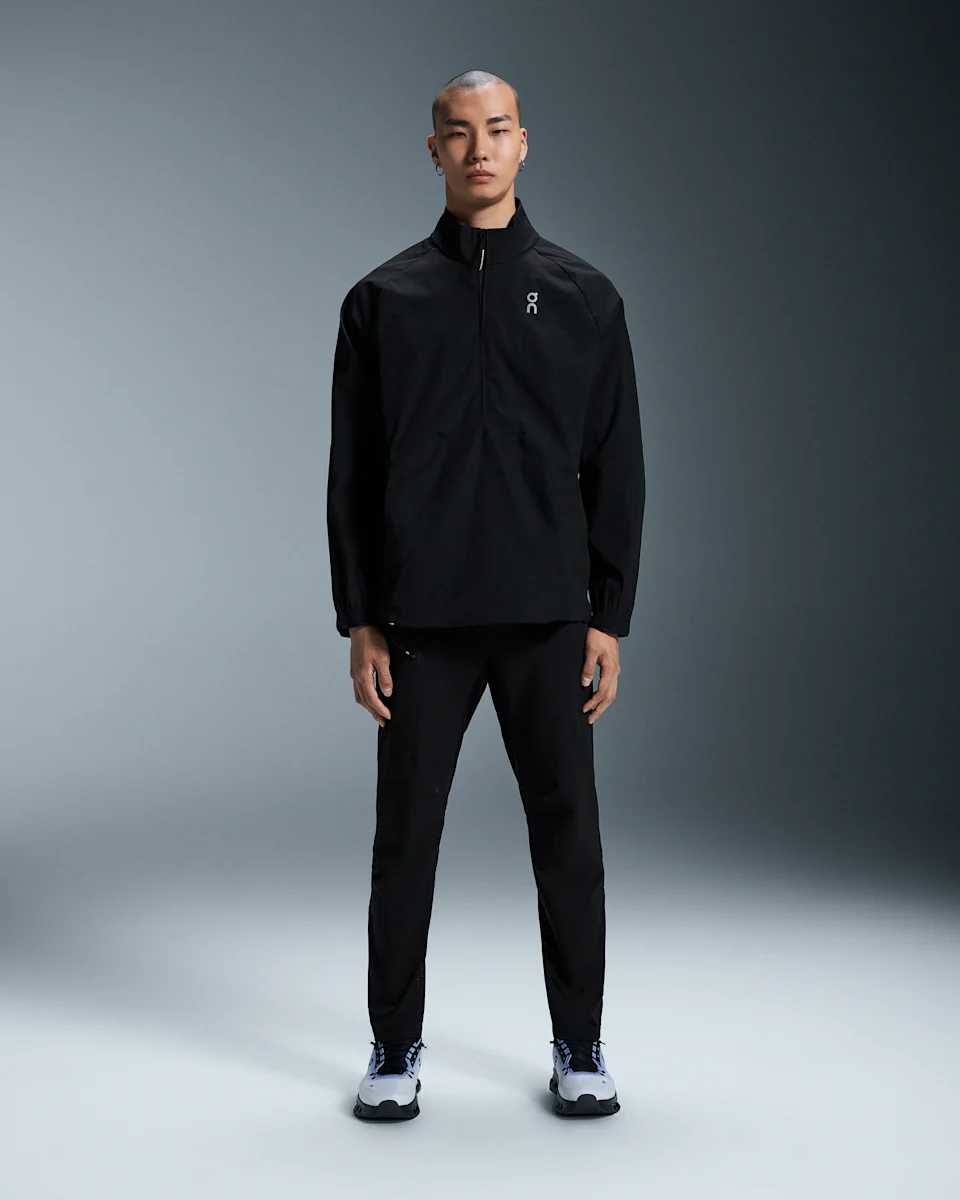 On All-Day 1/2 Zip Jacket Black Masculino – Uso diário, Viagens, Essencial