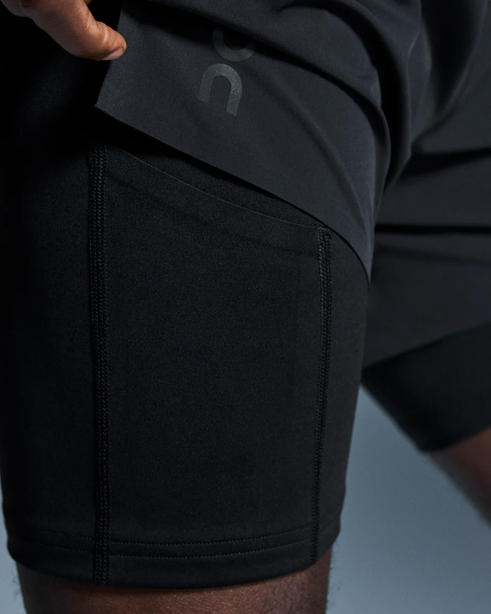 On 5" Performance 2/1 Shorts Black Masculino