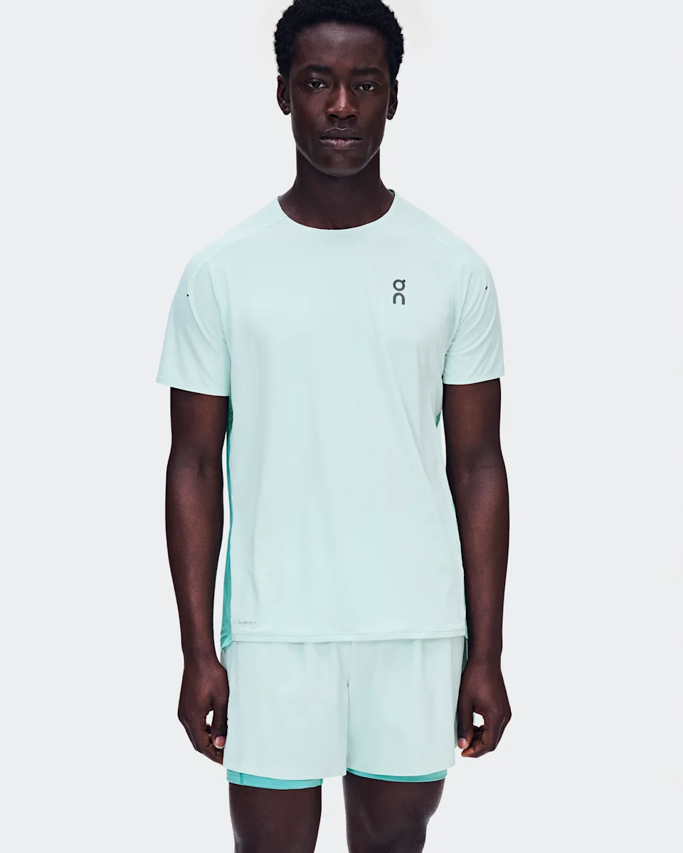 On 5" Performance 2/1 Shorts Flurry & Aquamarine Masculino