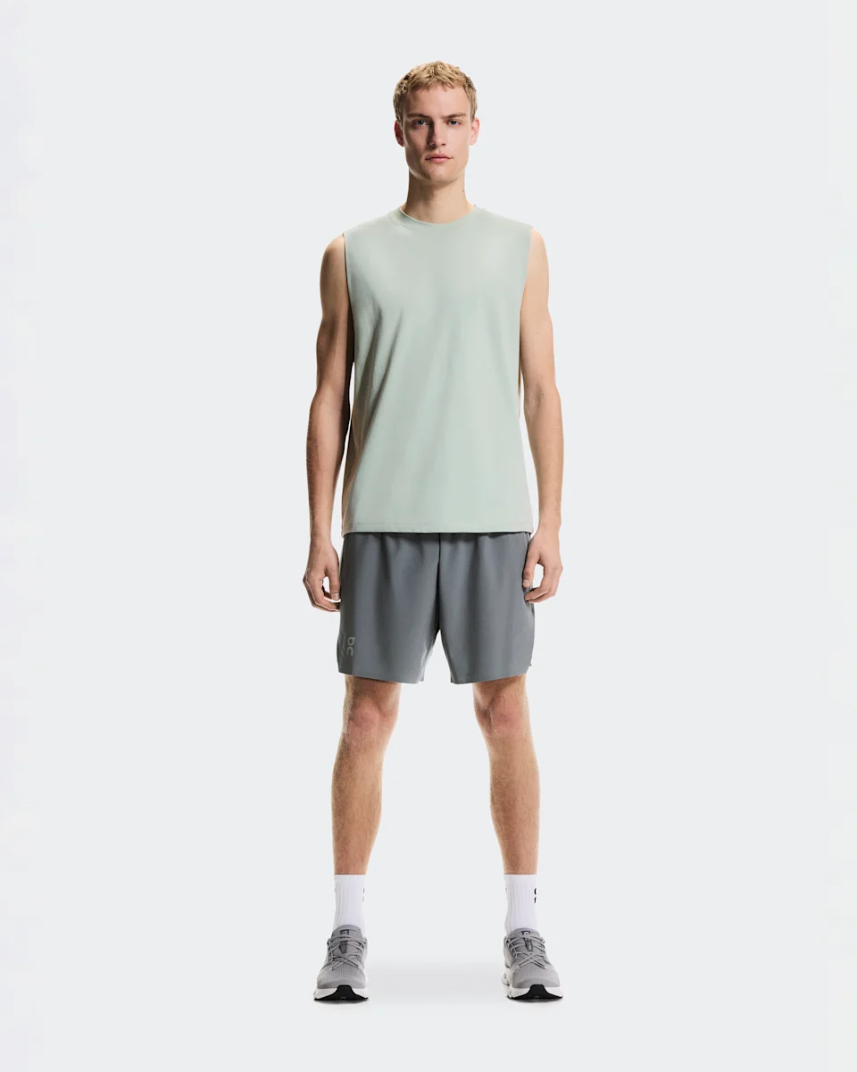 On Focus Tank Mineral Masculino – Treinos leves, respirável, uso diário