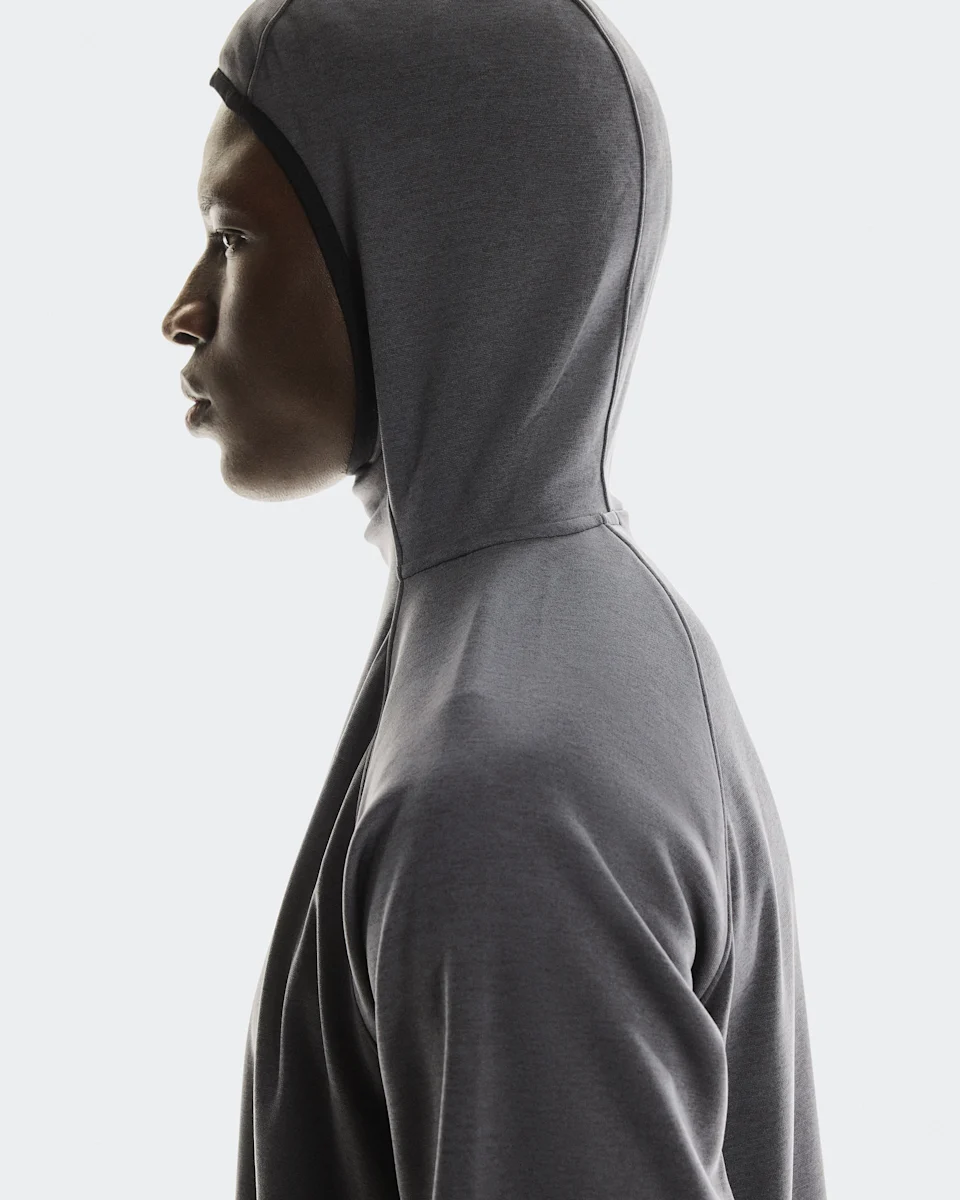 On Trek Hoodie Graphite Masculino