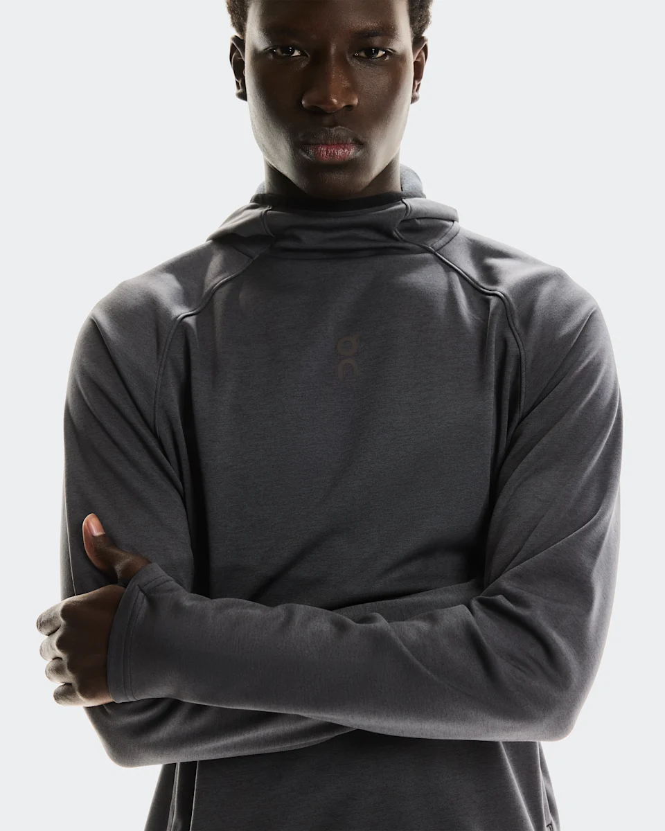 On Trek Hoodie Graphite Masculino