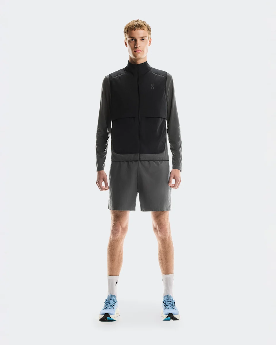 On Weather Vest Black & Eclipse Masculino – Corrida, clima frio