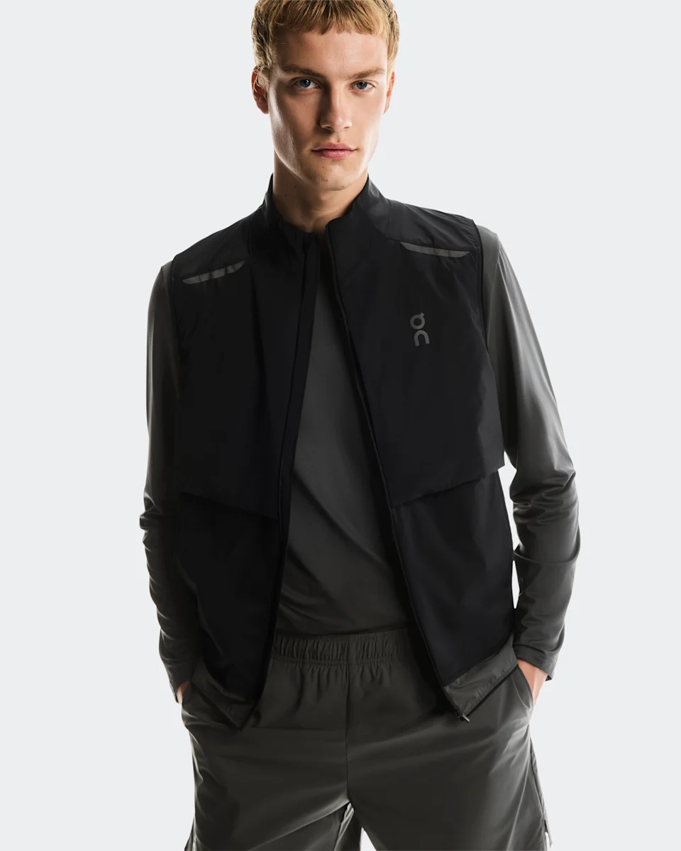 On Weather Vest Black & Eclipse Masculino