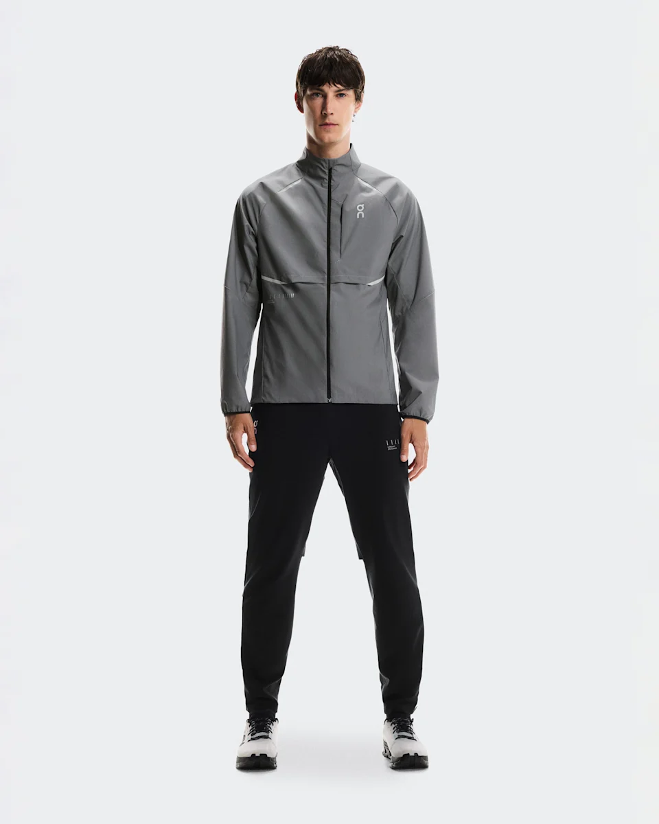 On Weather Jacket Lumos Eclipse Masculino – Corridas de rua, refletiva, impermeável