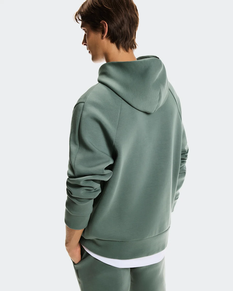 On Focus Tech Hoodie Olive Masculino
