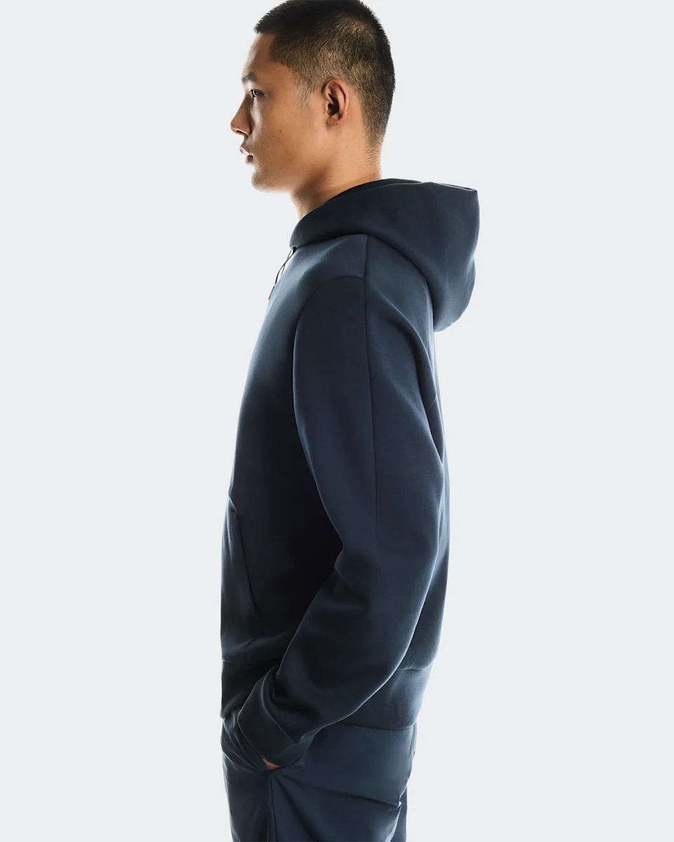 On Focus Tech Hoodie Navy Masculino