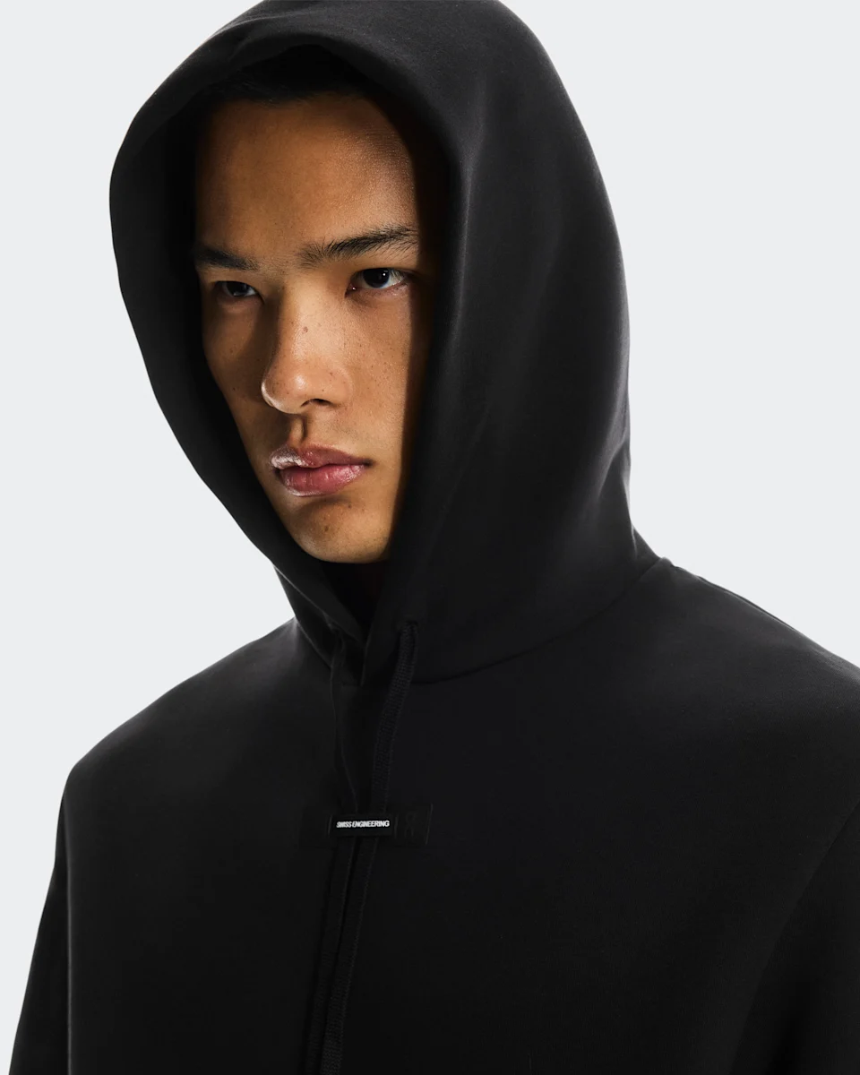On Focus Tech Hoodie Black Masculino