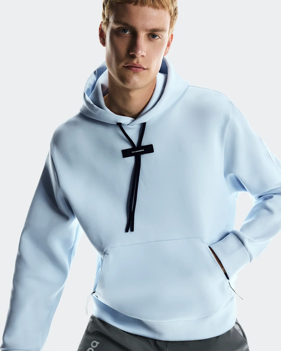 On Focus Tech Hoodie Arctic Masculino