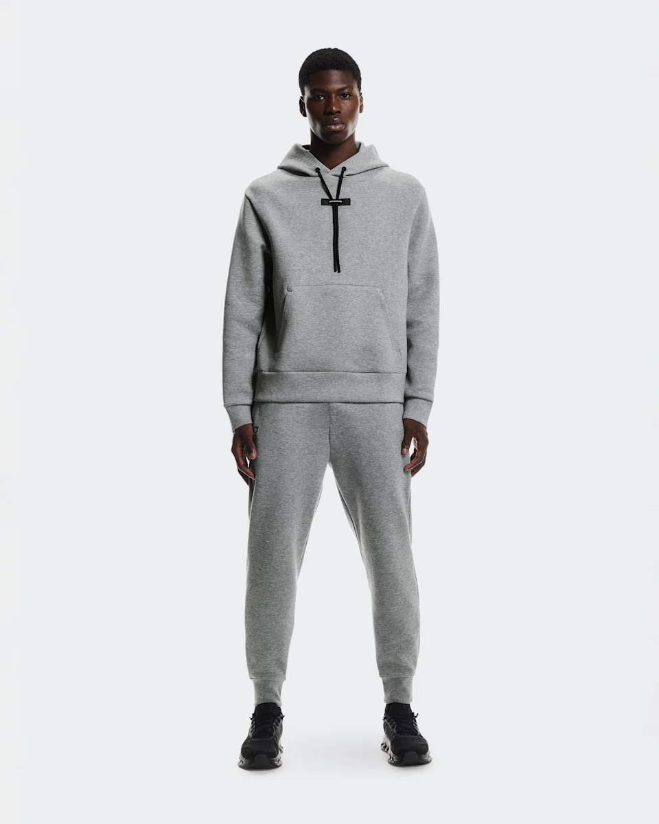 On Focus Tech Hoodie Basalt Masculino