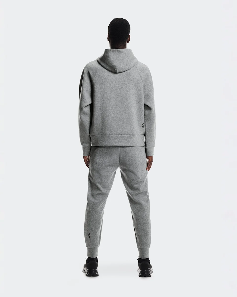 On Focus Tech Hoodie Basalt Masculino