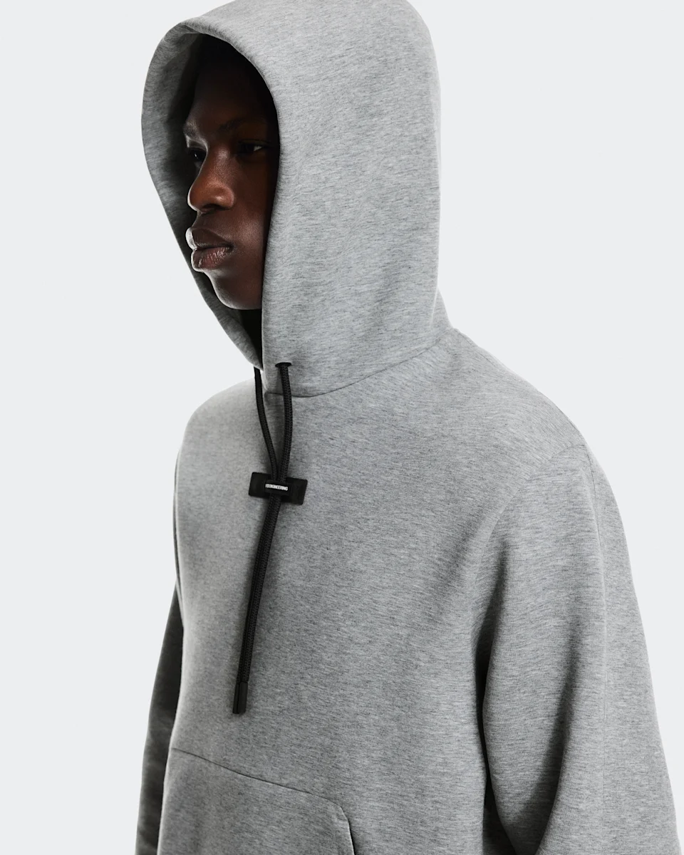 On Focus Tech Hoodie Basalt Masculino