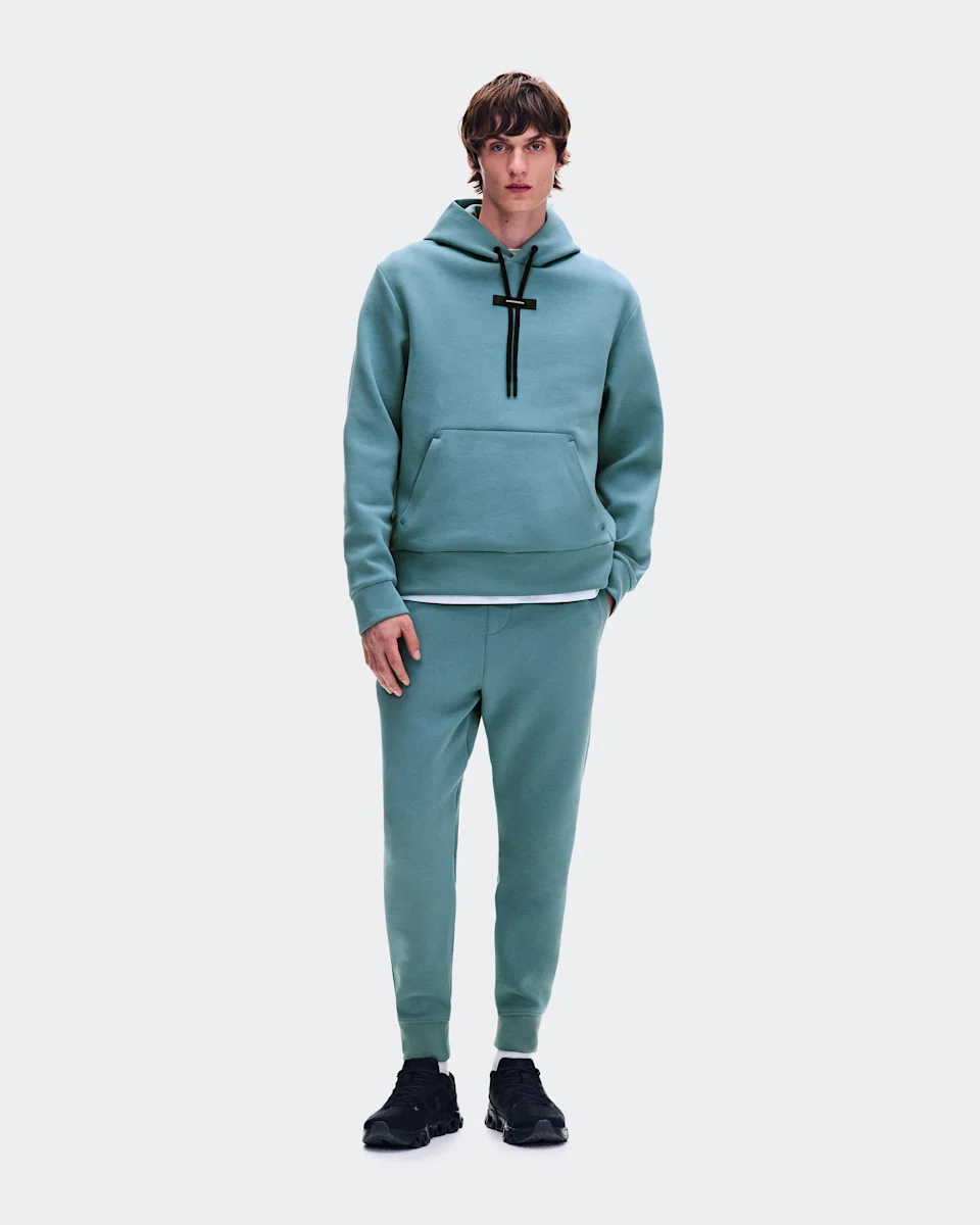 On Focus Tech Hoodie Agave Masculino