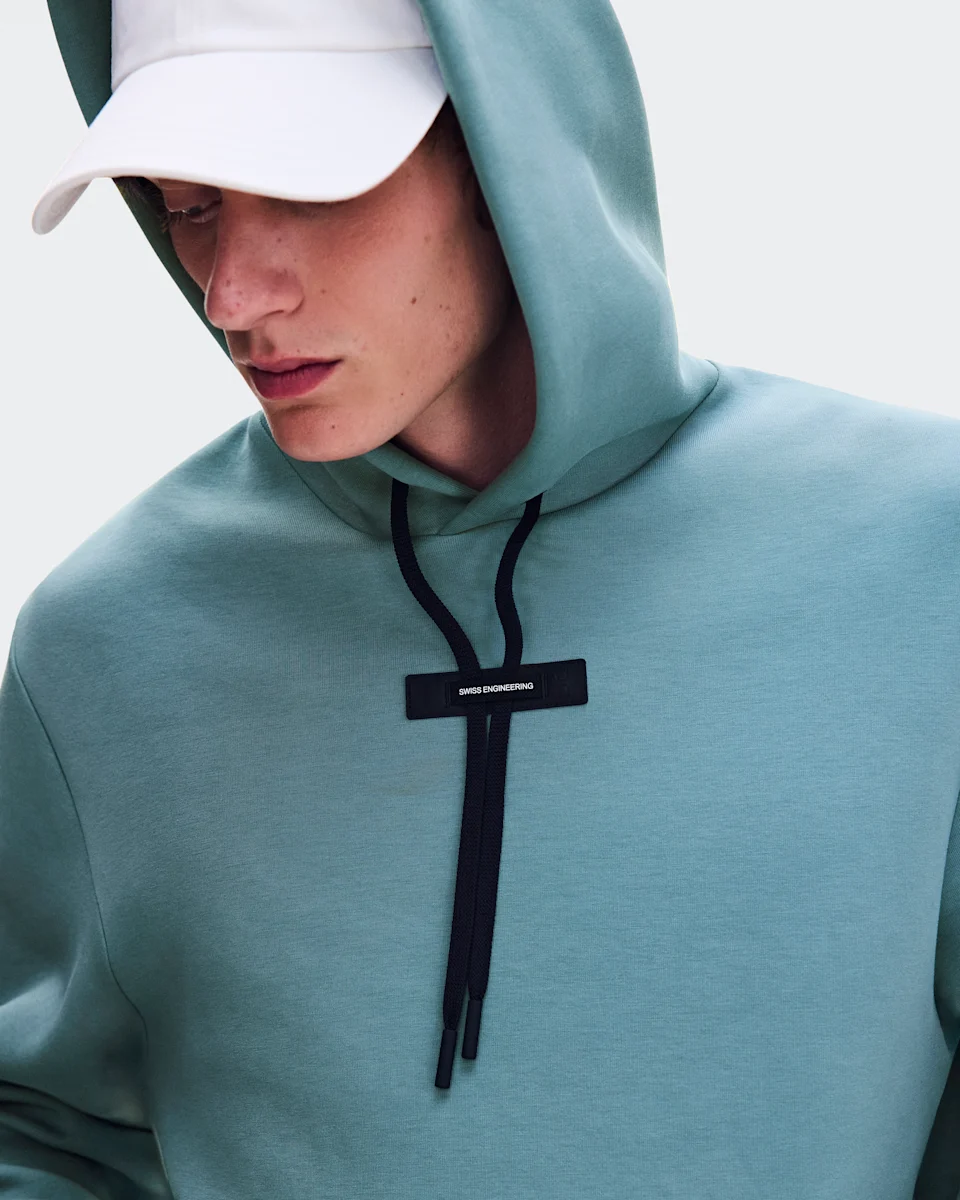 On Focus Tech Hoodie Agave Masculino