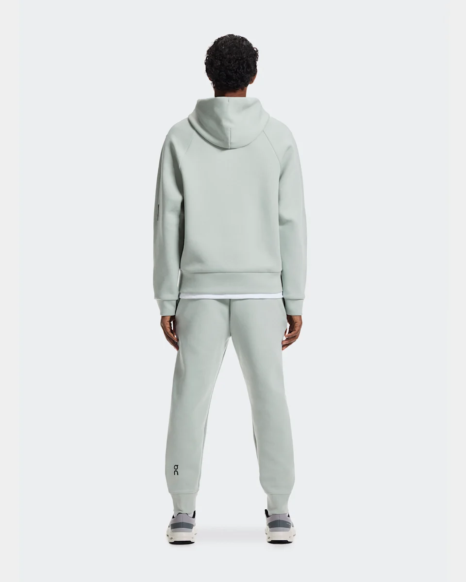 On Focus Tech Zip Hoodie Mineral Masculino