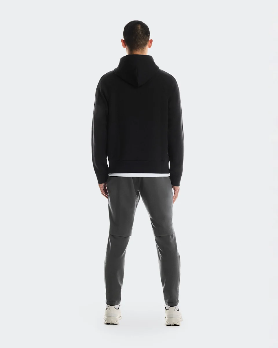 On Focus Tech Zip Hoodie Black Masculino