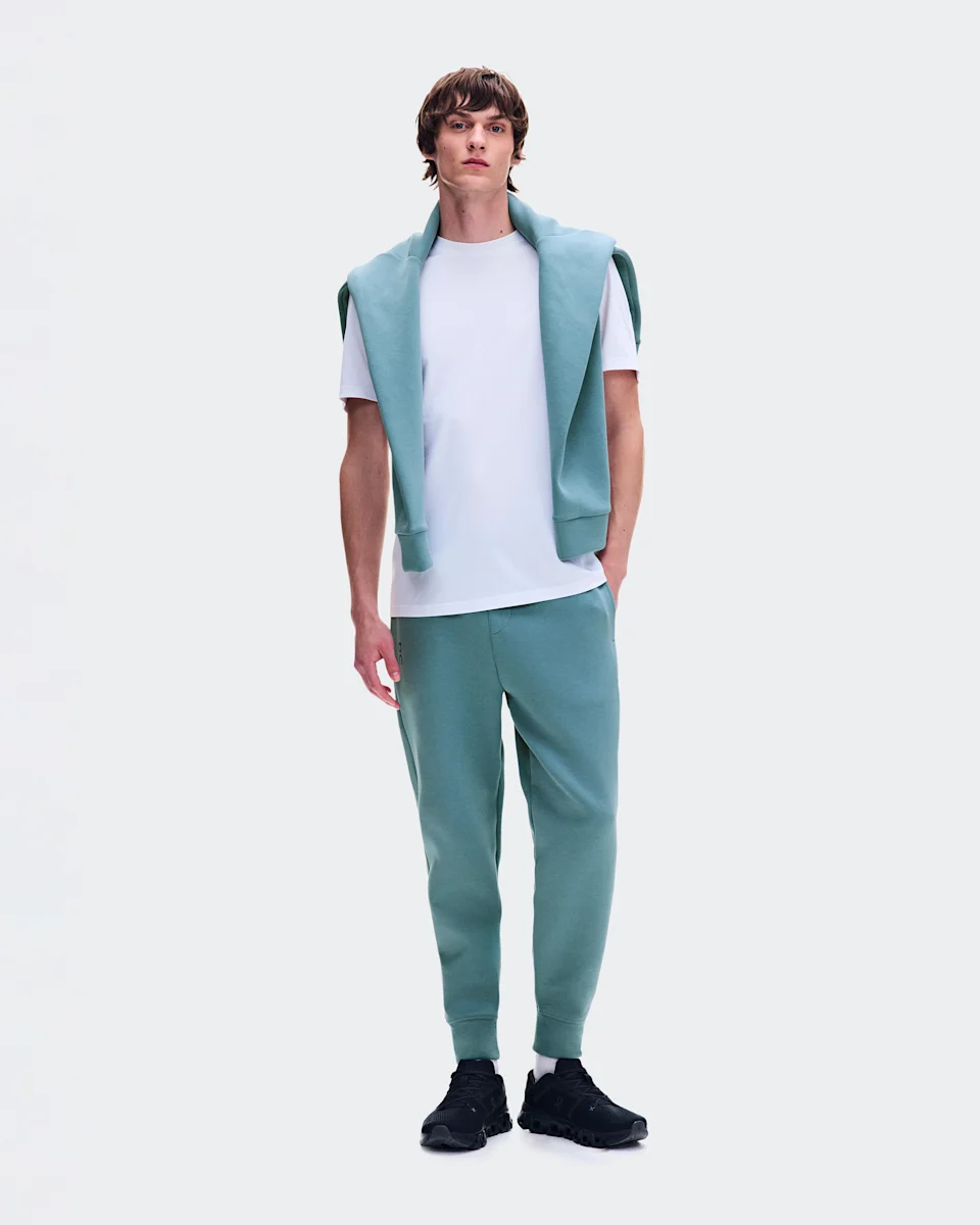 On Focus Tech Sweatpants Agave Masculino – Uso diário, viagens, treinos