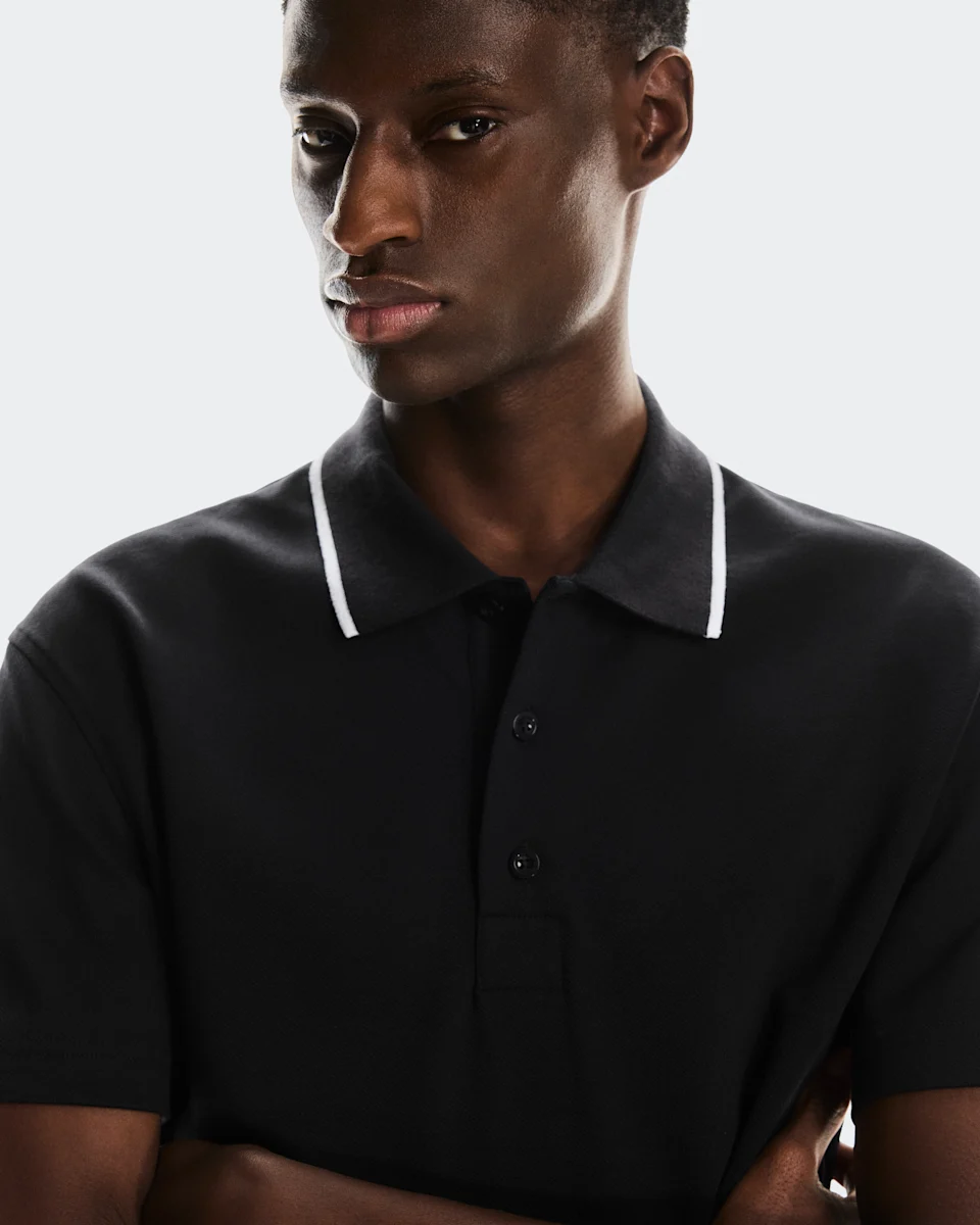 On Courtside Polo Black Masculino