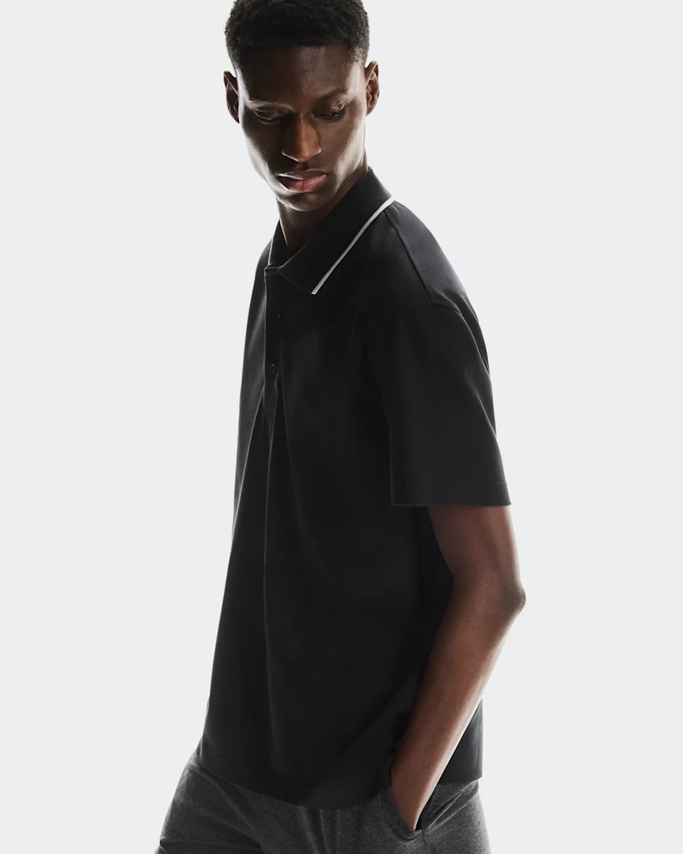 On Courtside Polo Black Masculino