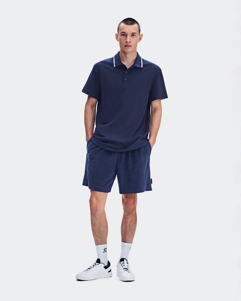 On Courtside Polo Inkwell Masculino – Lifestyle tenista, uso fora das quadras, conforto o dia inteiro