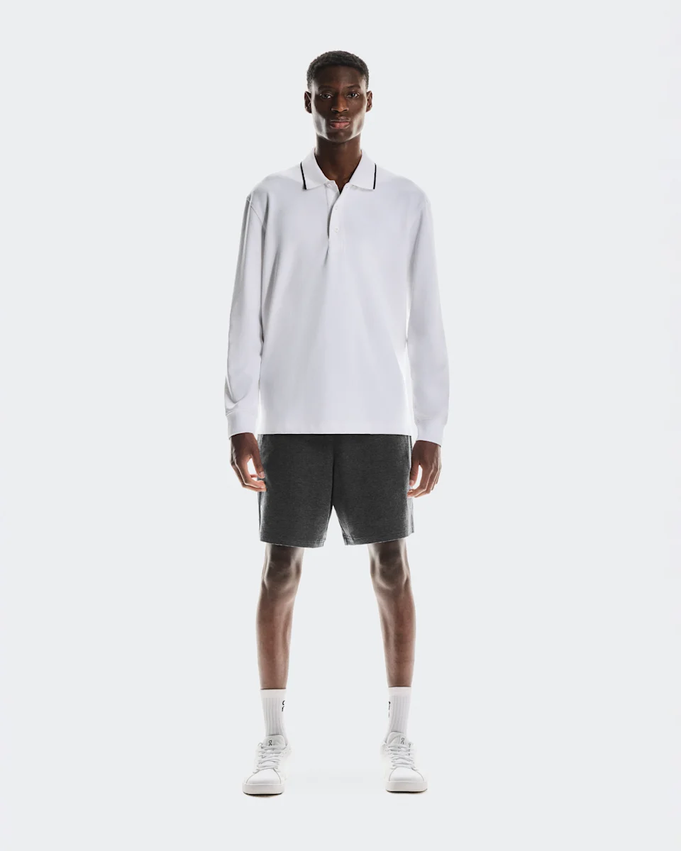 On Courtside Long-T Polo White Masculino
