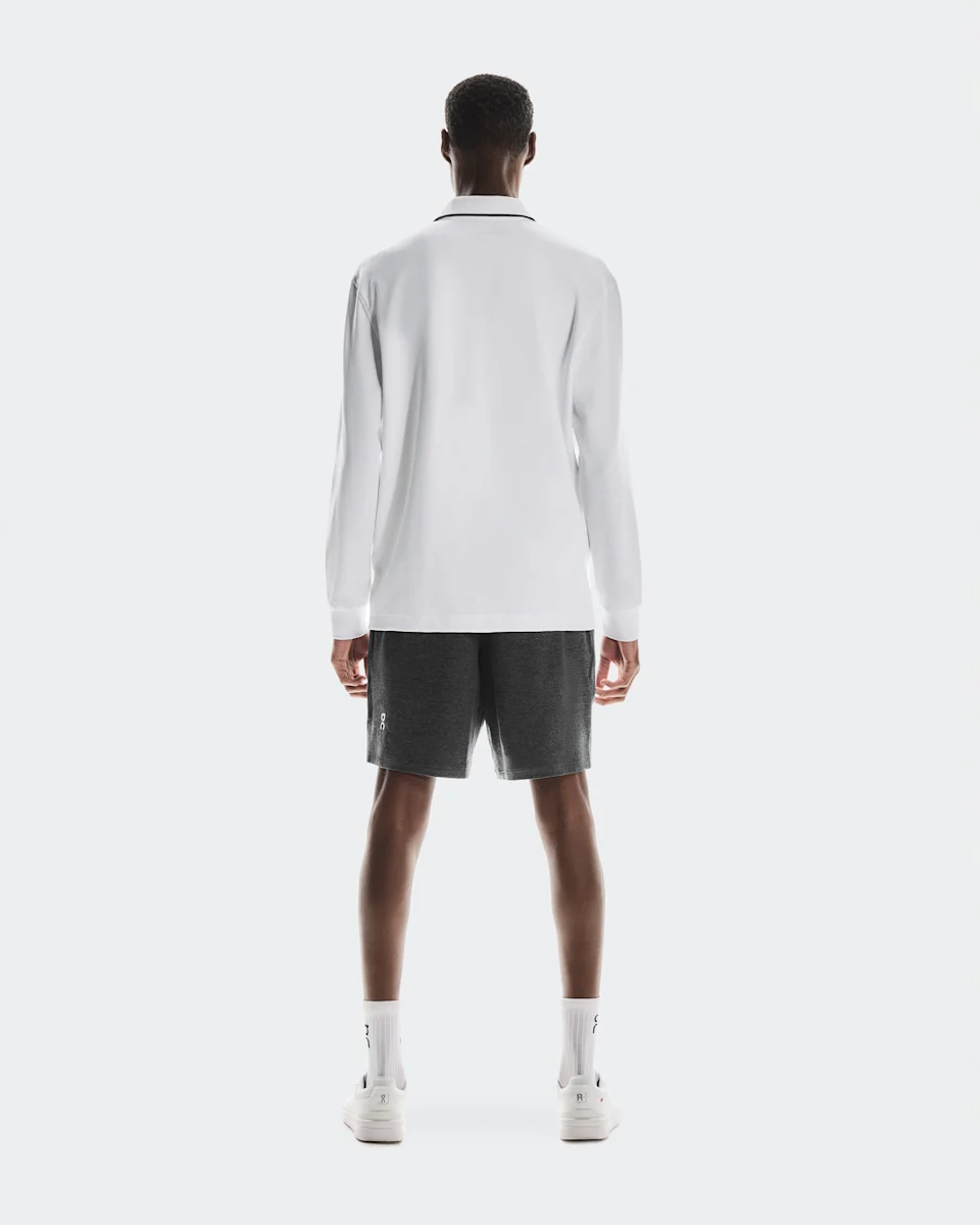 On Courtside Long-T Polo White Masculino