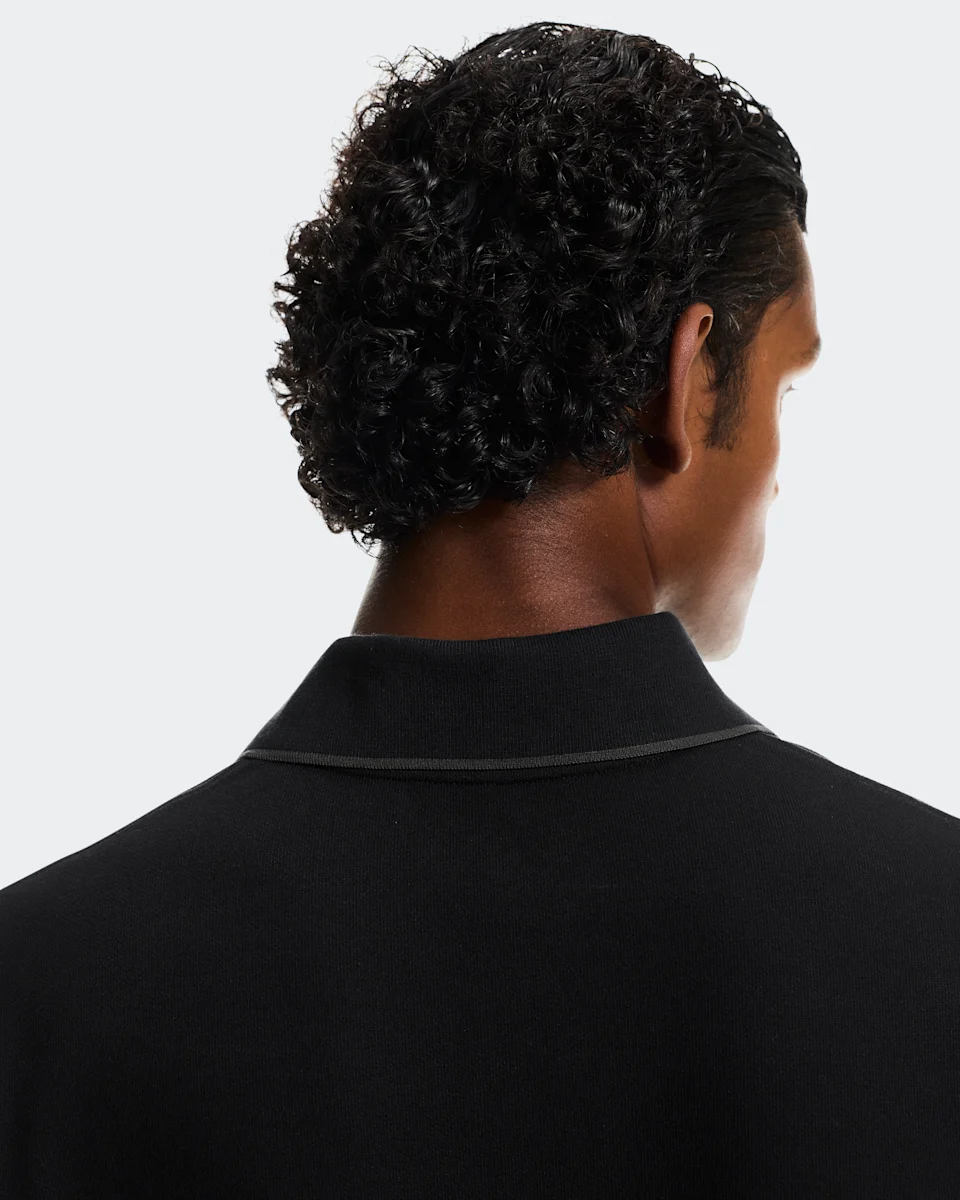 On Courtside Long-T Polo Black & Eclipse Masculino