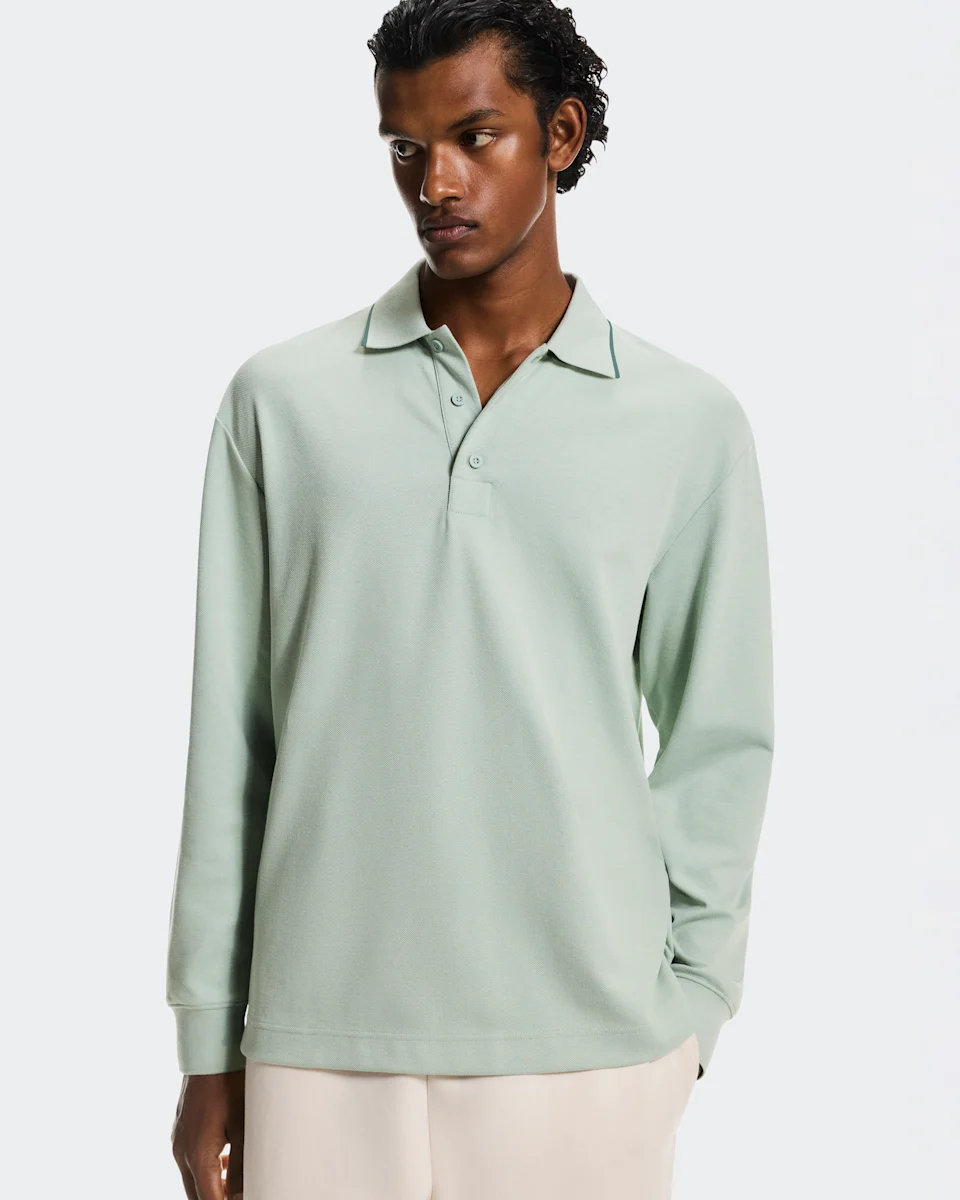 On Courtside Long-T Polo Mineral & Tide Masculino