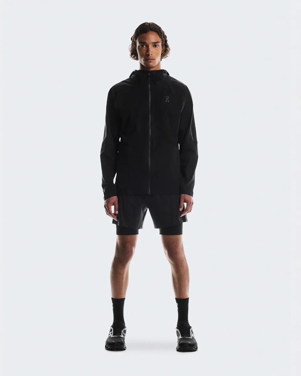 On Performance Jacket Waterproof Black Masculino – Corrida de rua