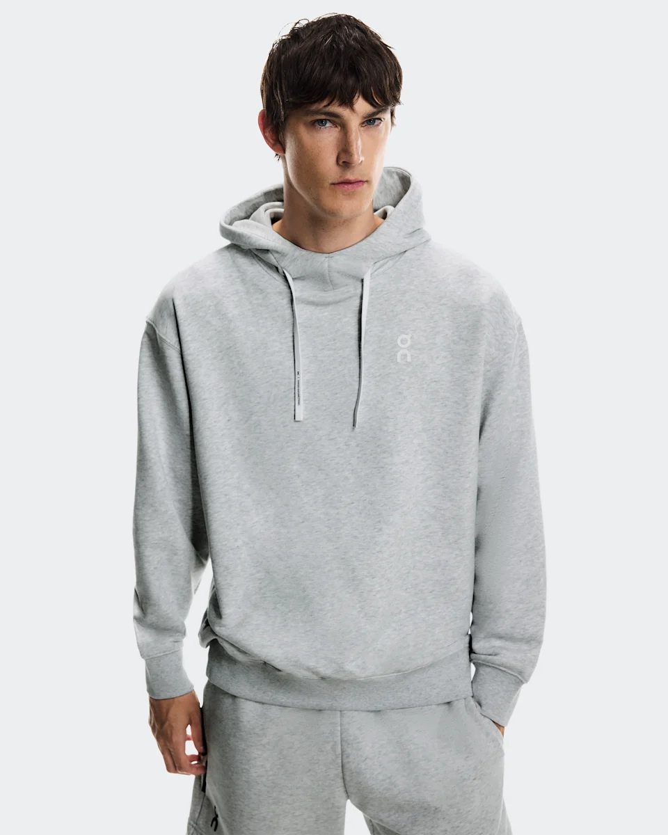 On Club Hoodie Smash Grey Heather Masculino