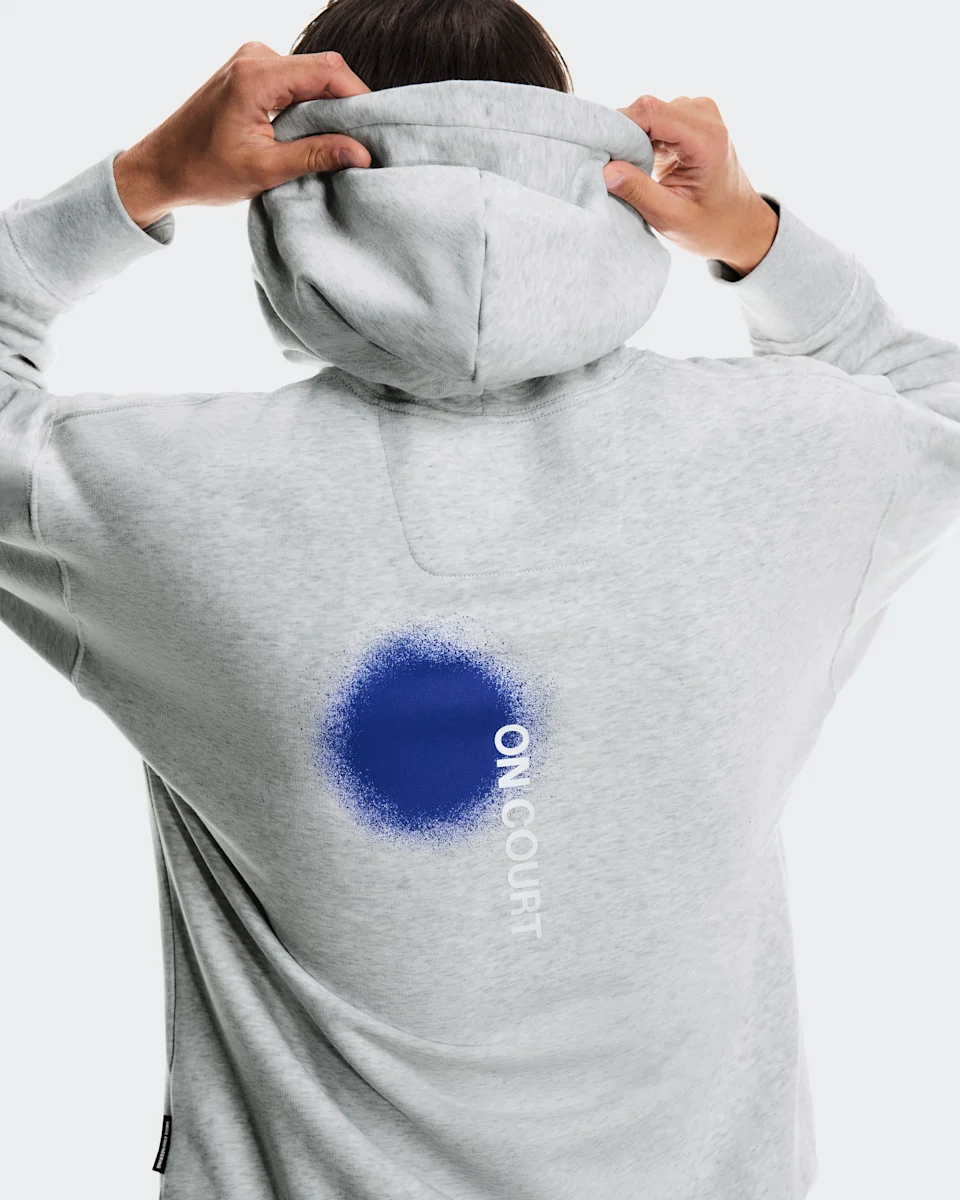 On Club Hoodie Smash Grey Heather Masculino