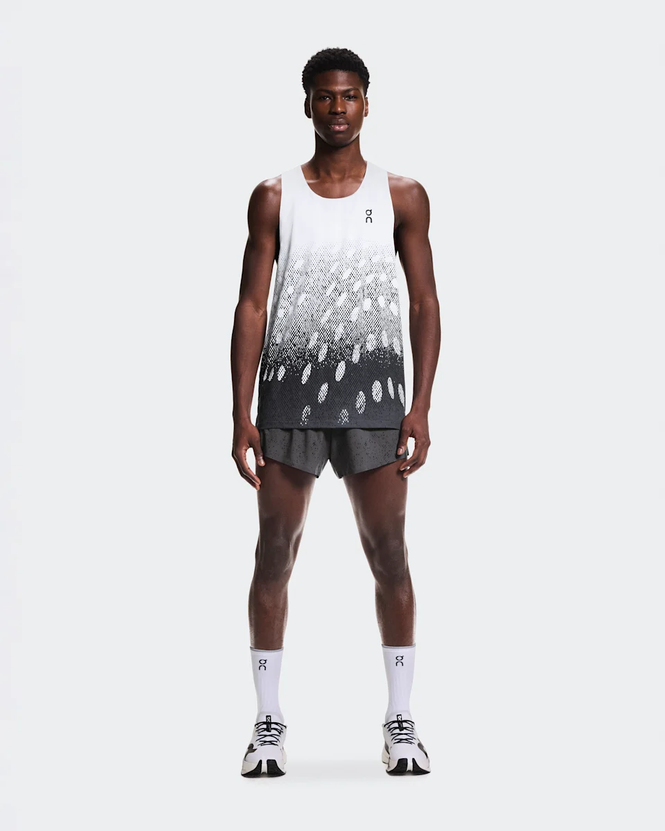 On Zero Singlet White & Iron Masculino