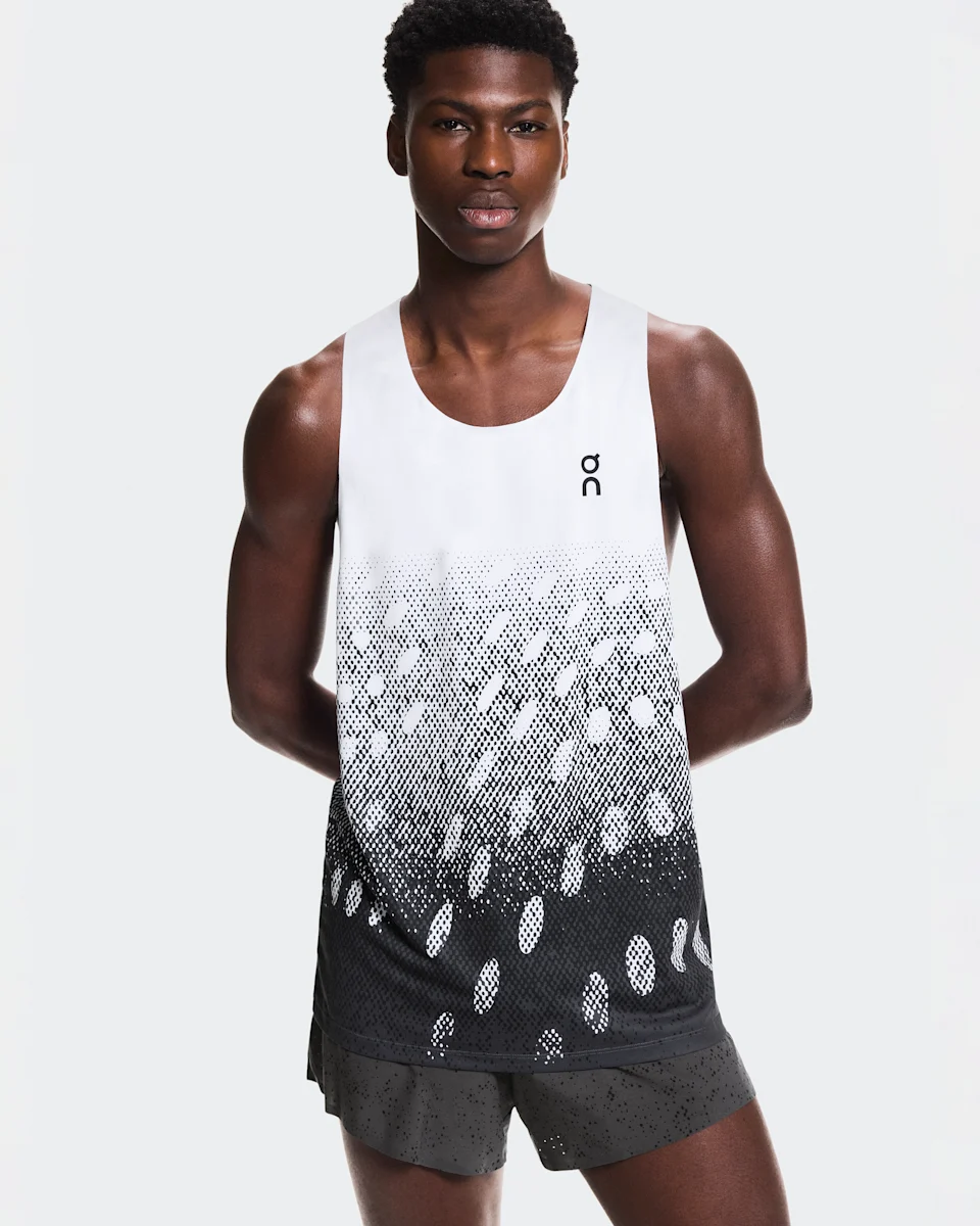 On Zero Singlet White & Iron Masculino