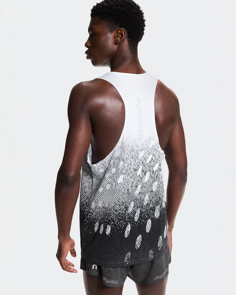 On Zero Singlet White & Iron Masculino