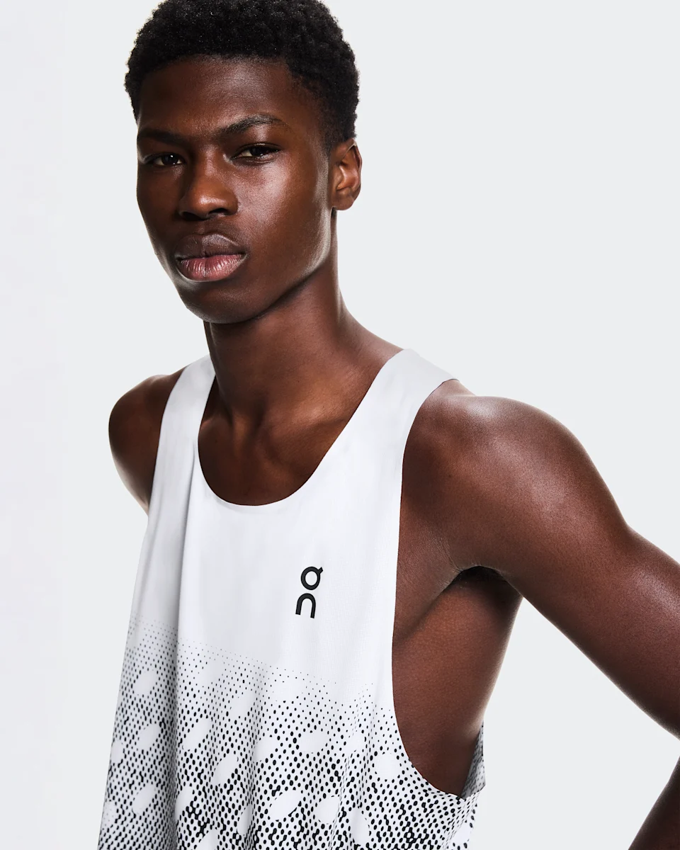 On Zero Singlet White & Iron Masculino