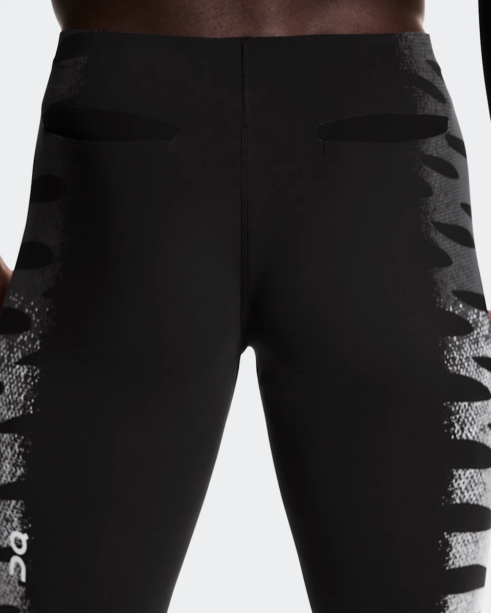 On Zero Half Tights Iron & White Masculino