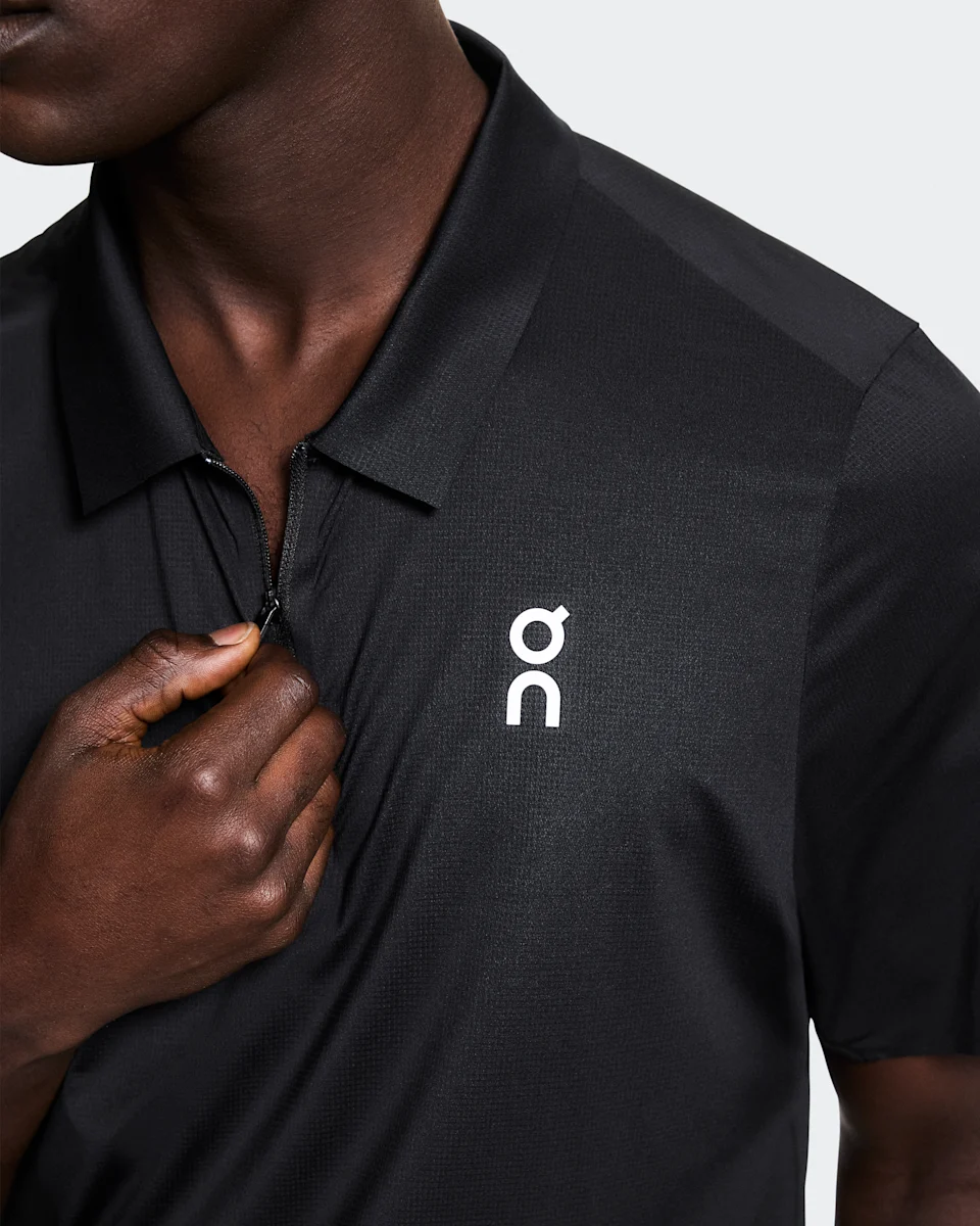 On Court Polo Black Masculino