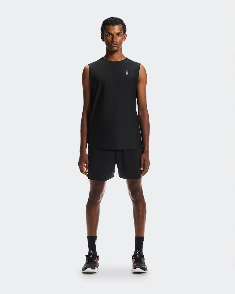 On Court Tank Black Masculino – Prática de tênis