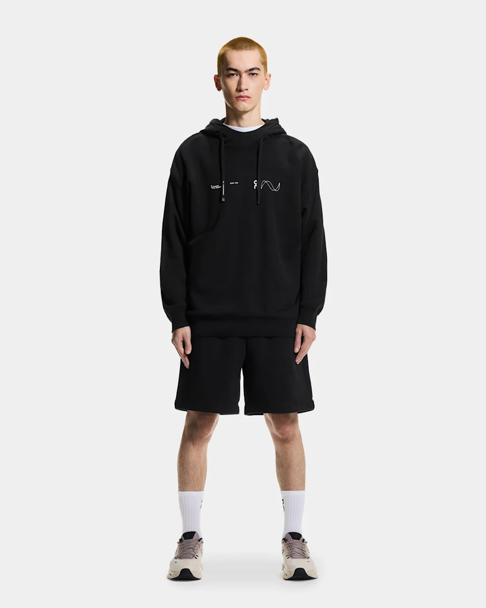On Club Hoodie Avant Black Masculino