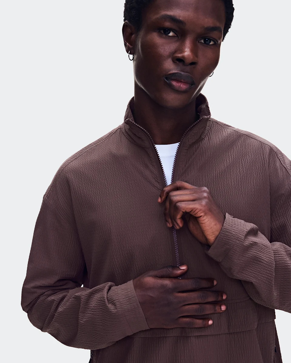 On Courtside 1/2 Zip Eaze Mulberry Masculino